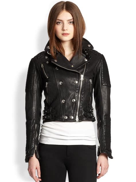 burberry leather jacket studded|Burberry lightweight jacket women.